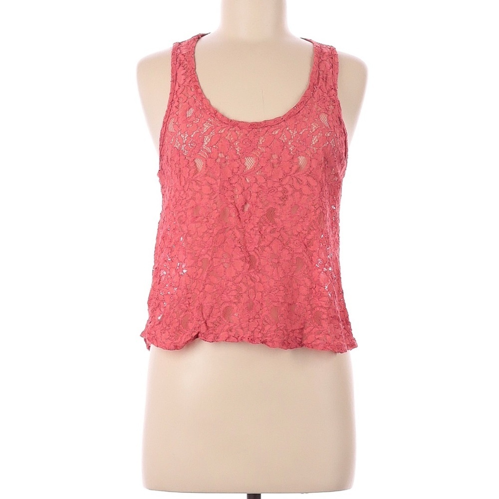 Select Pink Lace Sleeveless Top - UK 10 / US 6